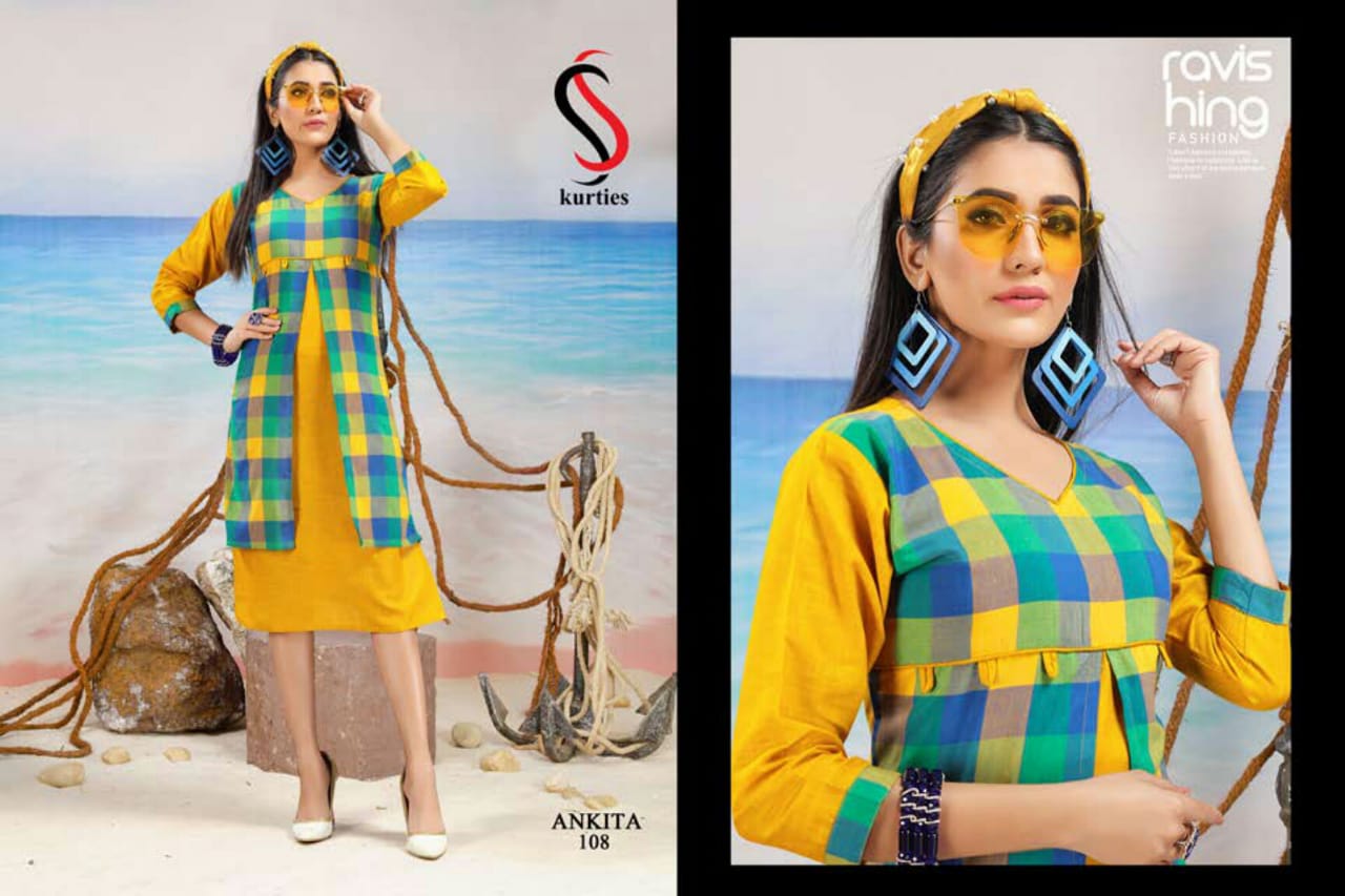 SS Ankita Handloom Cotton Printed Kurti Collection